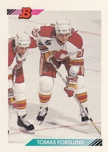 #384 Tomas Forslund - Calgary Flames - 1992-93 Bowman Hockey