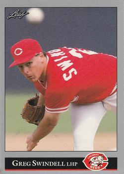 #384 Greg Swindell - Cincinnati Reds - 1992 Leaf Baseball