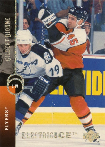 #384 Gilbert Dionne - Philadelphia Flyers - 1994-95 Upper Deck Hockey - Electric Ice