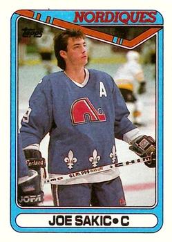 #384 Joe Sakic - Quebec Nordiques - 1990-91 Topps Hockey