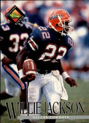 #384 Willie Jackson - Dallas Cowboys - 1994 Pro Line Live Football