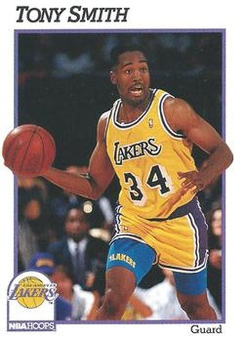 #384 Tony Smith - Los Angeles Lakers - 1991-92 Hoops Basketball