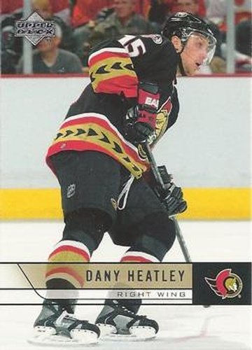 #384 Dany Heatley - Ottawa Senators - 2006-07 Upper Deck Hockey