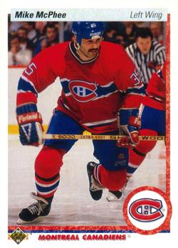 #384 Mike McPhee - Montreal Canadiens - 1990-91 Upper Deck Hockey