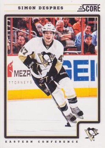 #384 Simon Despres - Pittsburgh Penguins - 2012-13 Score Hockey