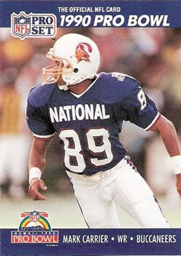 #384 Mark Carrier - Tampa Bay Buccaneers - 1990 Pro Set Football