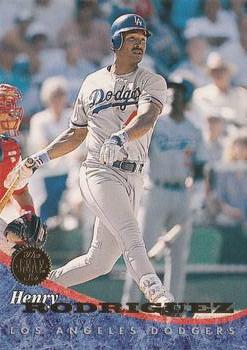 #385 Henry Rodriguez - Los Angeles Dodgers - 1994 Leaf Baseball