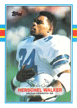 #385 Herschel Walker - Dallas Cowboys - 1989 Topps Football