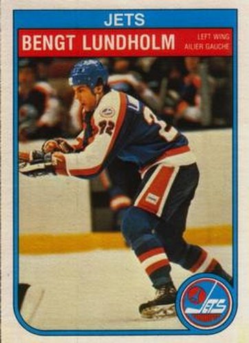 #385 Bengt Lundholm - Winnipeg Jets - 1982-83 O-Pee-Chee Hockey