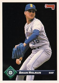 #385 Brian Holman - Seattle Mariners - 1993 Donruss Baseball