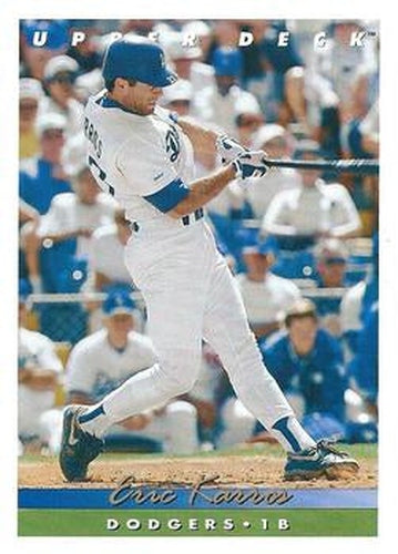 #385 Eric Karros - Los Angeles Dodgers - 1993 Upper Deck Baseball