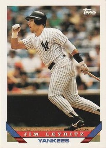 #385 Jim Leyritz - New York Yankees - 1993 Topps Baseball