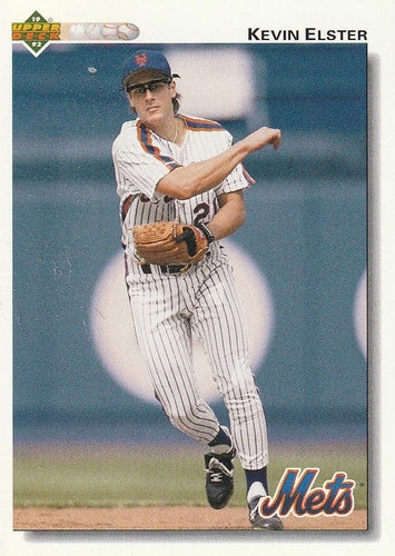 #385 Kevin Elster - New York Mets - 1992 Upper Deck Baseball