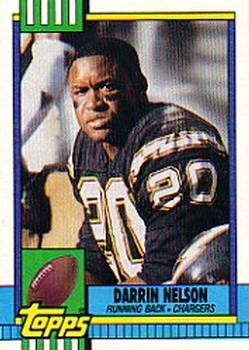 #385 Darrin Nelson - San Diego Chargers - 1990 Topps Football