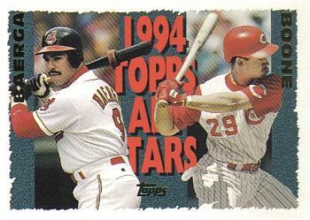 #385 Carlos Baerga / Bret Boone - Cleveland Indians / Cincinnati Reds - 1995 Topps Baseball