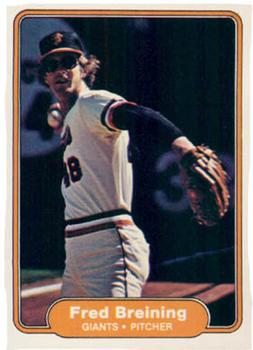 #385 Fred Breining - San Francisco Giants - 1982 Fleer Baseball