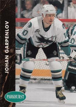 #385 Johan Garpenlov - San Jose Sharks - 1991-92 Parkhurst Hockey