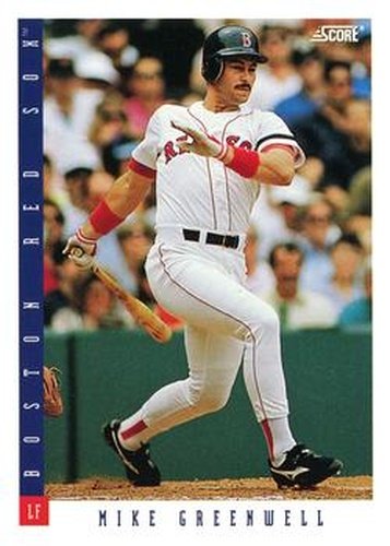 #385 Mike Greenwell - Boston Red Sox - 1993 Score Baseball