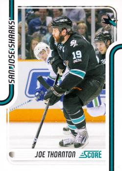 #385 Joe Thornton - San Jose Sharks - 2011-12 Score Hockey