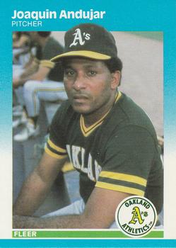 #385 Joaquin Andujar - Oakland Athletics - 1987 Fleer Baseball