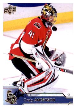 #385 Craig Anderson - Ottawa Senators - 2016-17 Upper Deck Hockey