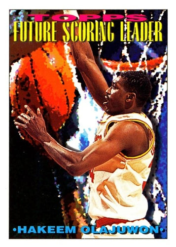 #385 Hakeem Olajuwon - Houston Rockets - 1993-94 Topps Basketball