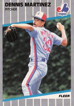 #385 Dennis Martinez - Montreal Expos - 1989 Fleer Baseball