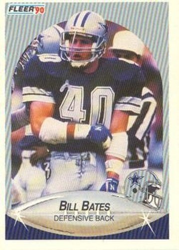 #385 Bill Bates - Dallas Cowboys - 1990 Fleer Football