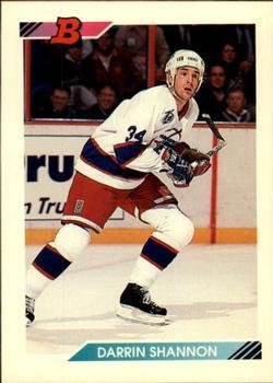 #385 Darrin Shannon - Winnipeg Jets - 1992-93 Bowman Hockey