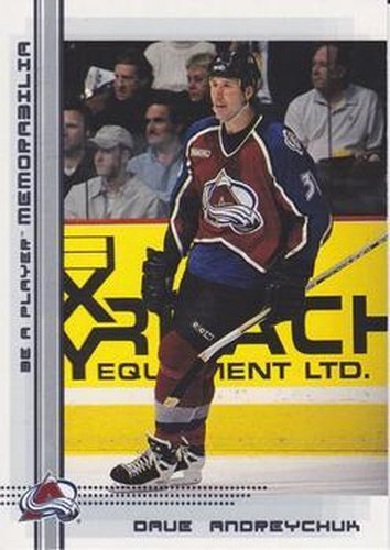 #385 Dave Andreychuk - Colorado Avalanche - 2000-01 Be a Player Memorabilia Hockey