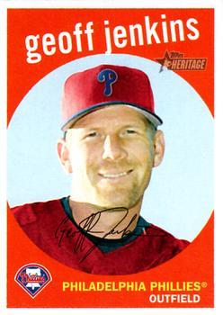 #385 Geoff Jenkins - Philadelphia Phillies - 2008 Topps Heritage Baseball