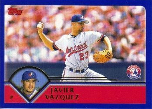 #385 Javier Vazquez - Montreal Expos - 2003 Topps Baseball