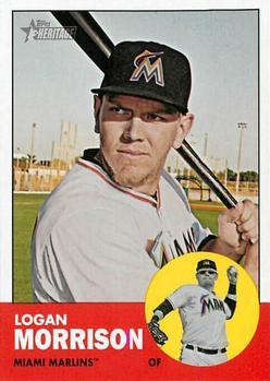 #385 Logan Morrison - Miami Marlins - 2012 Topps Heritage Baseball