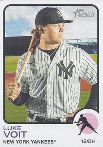 #385 Luke Voit - New York Yankees - 2022 Topps Heritage Baseball
