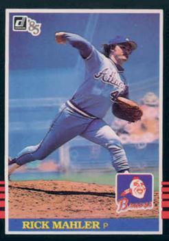 #385 Rick Mahler - Atlanta Braves - 1985 Donruss Baseball