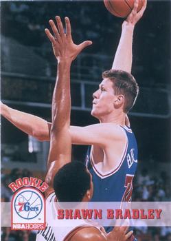 #385 Shawn Bradley - Philadelphia 76ers - 1993-94 Hoops Basketball