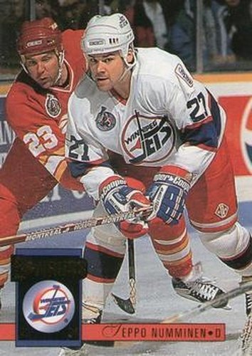 #385 Teppo Numminen - Winnipeg Jets - 1993-94 Donruss Hockey