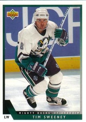 #385 Tim Sweeney - Anaheim Mighty Ducks - 1993-94 Upper Deck Hockey