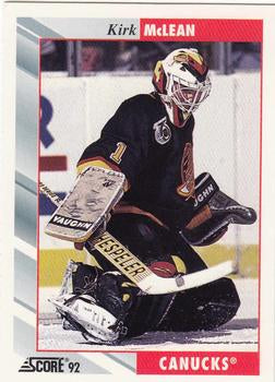 #385 Kirk McLean - Vancouver Canucks - 1992-93 Score USA Hockey