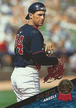 #385 John Orton - California Angels - 1993 Leaf Baseball