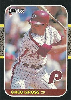 #385 Greg Gross - Philadelphia Phillies - 1987 Donruss Baseball