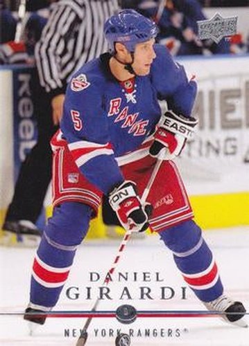 #385 Daniel Girardi - New York Rangers - 2008-09 Upper Deck Hockey