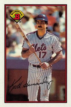 #385 Keith Hernandez - New York Mets - 1989 Bowman Baseball