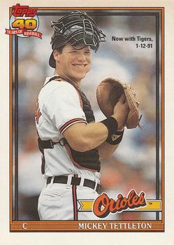 #385 Mickey Tettleton - Detroit Tigers - 1991 O-Pee-Chee Baseball