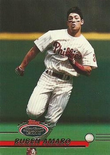 #385 Ruben Amaro - Philadelphia Phillies - 1993 Stadium Club Baseball