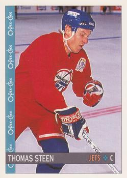 #385 Thomas Steen - Winnipeg Jets - 1992-93 O-Pee-Chee Hockey