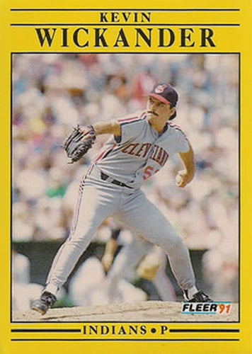 #385 Kevin Wickander - Cleveland Indians - 1991 Fleer Baseball
