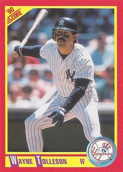 #386 Wayne Tolleson - New York Yankees - 1990 Score Baseball