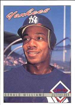 #386 Gerald Williams - New York Yankees - 1993 O-Pee-Chee Baseball