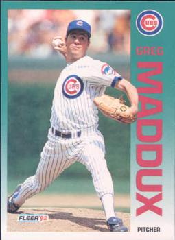 #386 Greg Maddux - Chicago Cubs - 1992 Fleer Baseball